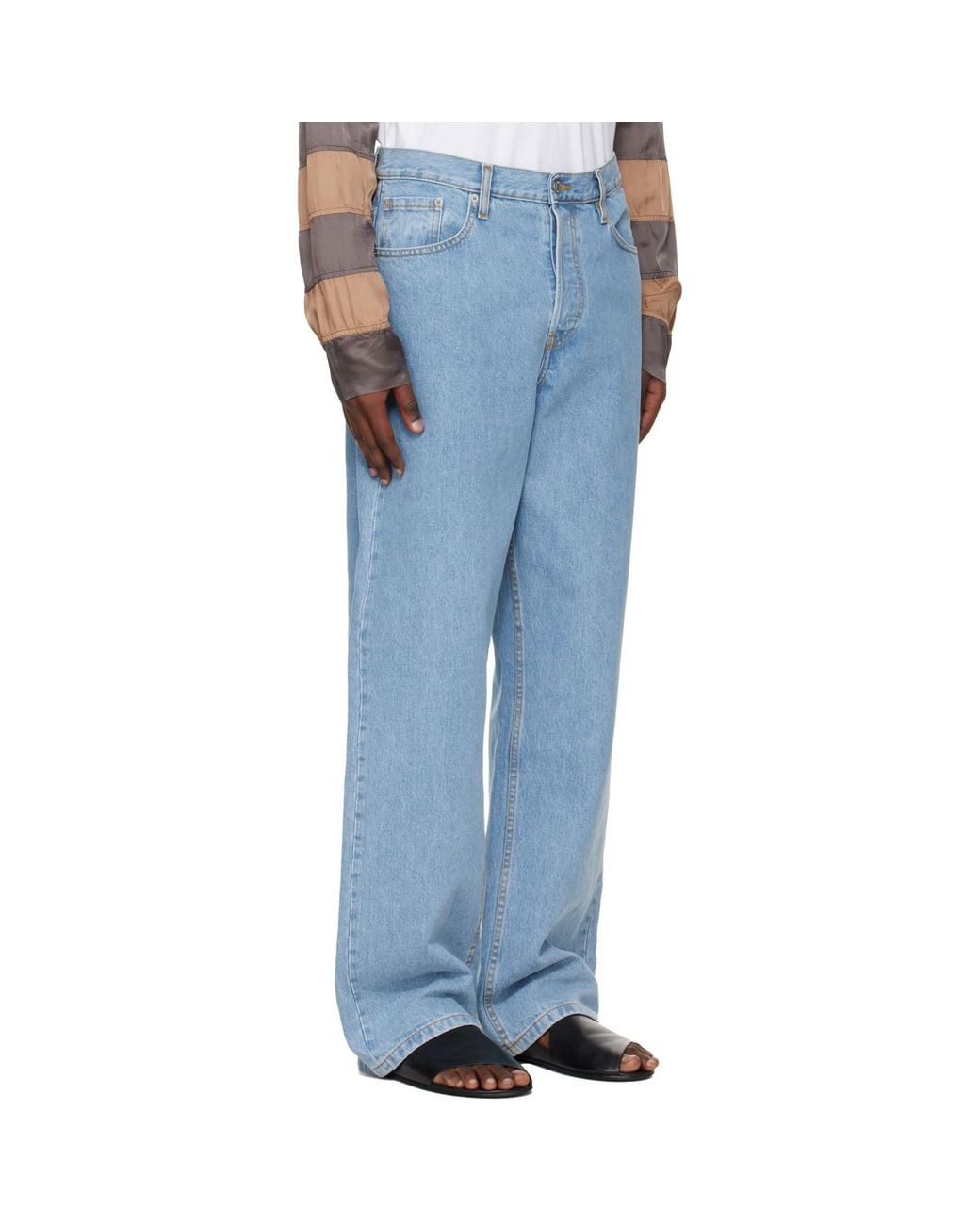 Dries Van Noten Blue Loose Fit Jeans for men