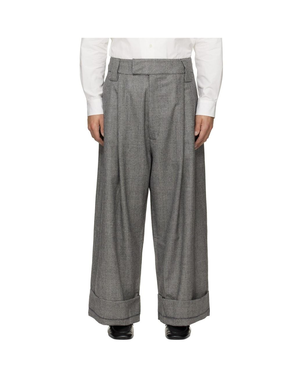 VAQUERA Gray Wide-leg Baby Trousers for men