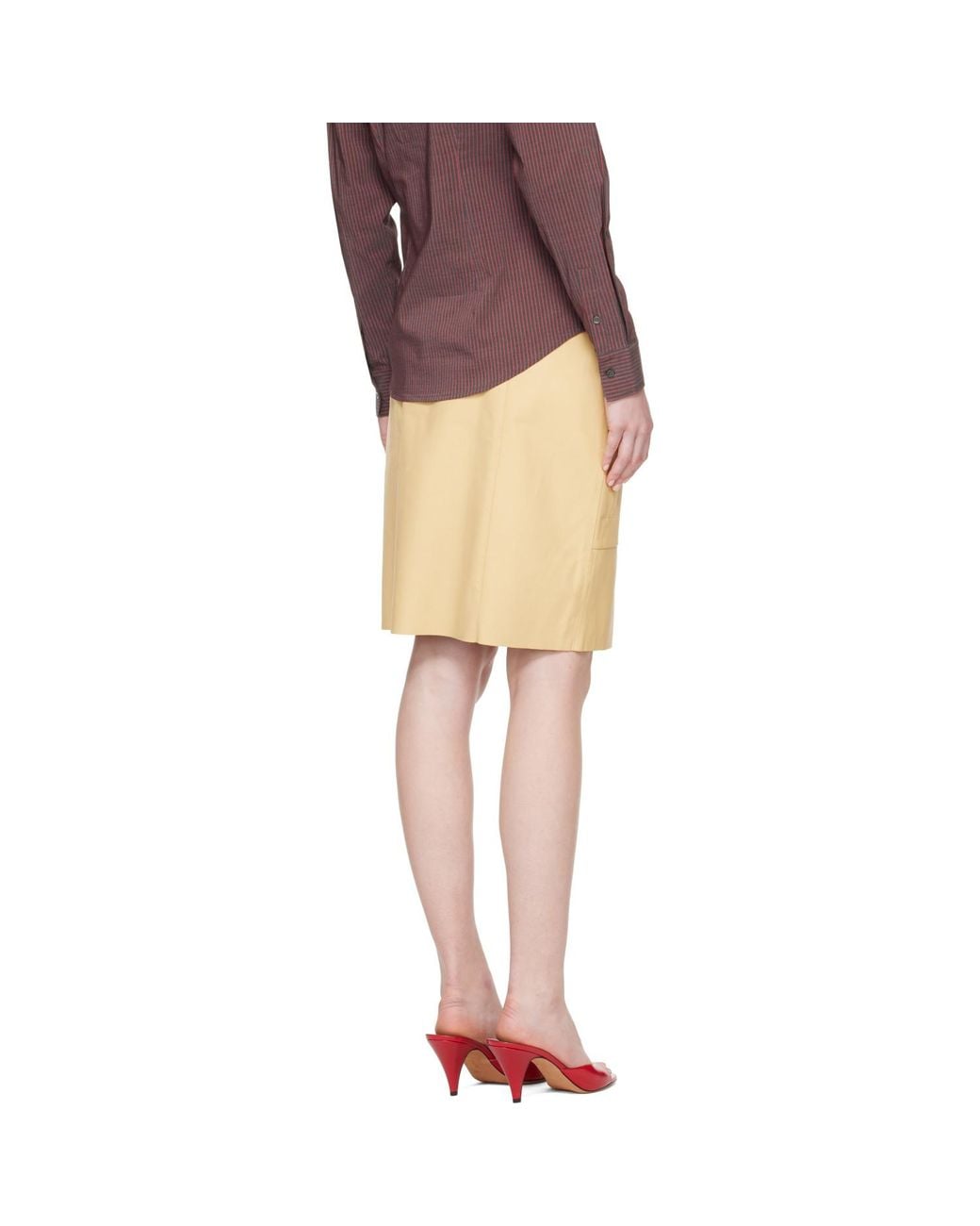 Paloma Wool Brown Miracla Midi Skirt