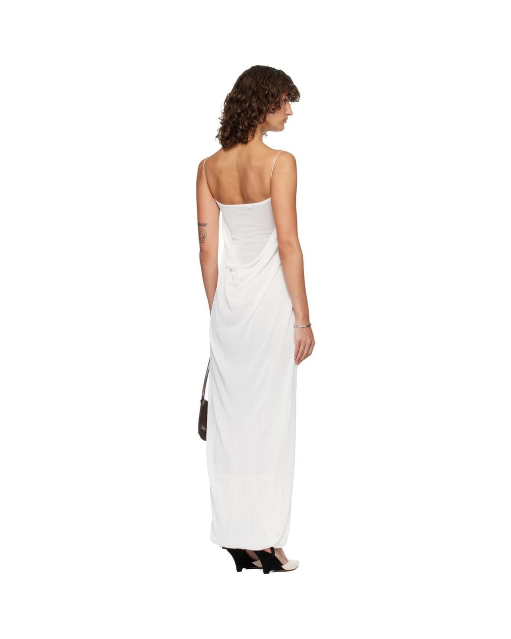 Jacquemus Black Off- 'The Plumetis Knit' Maxi Dress