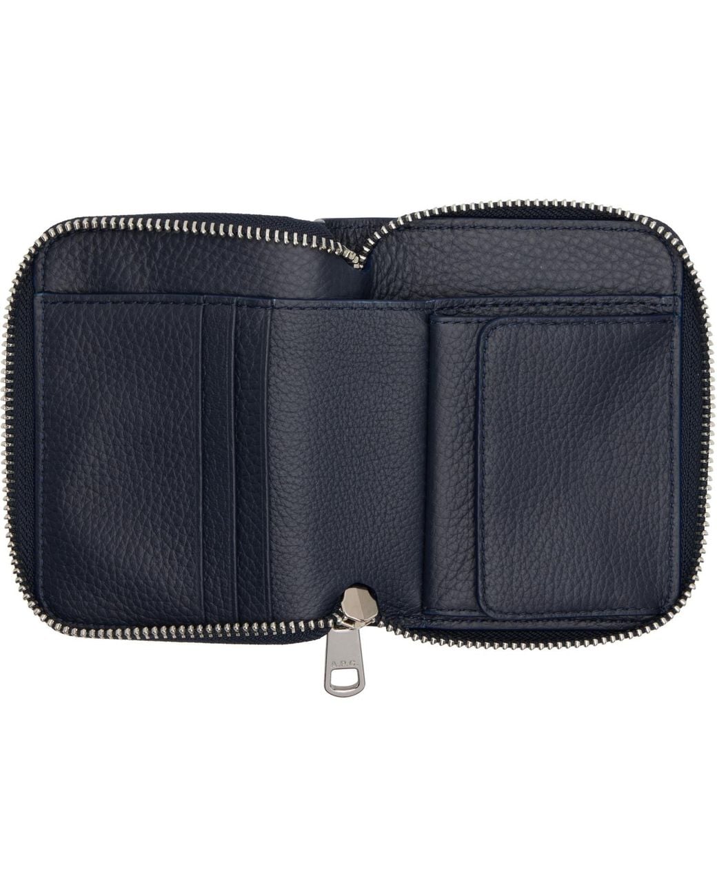 A.P.C. Blue Chelsea Zip Wallet for men