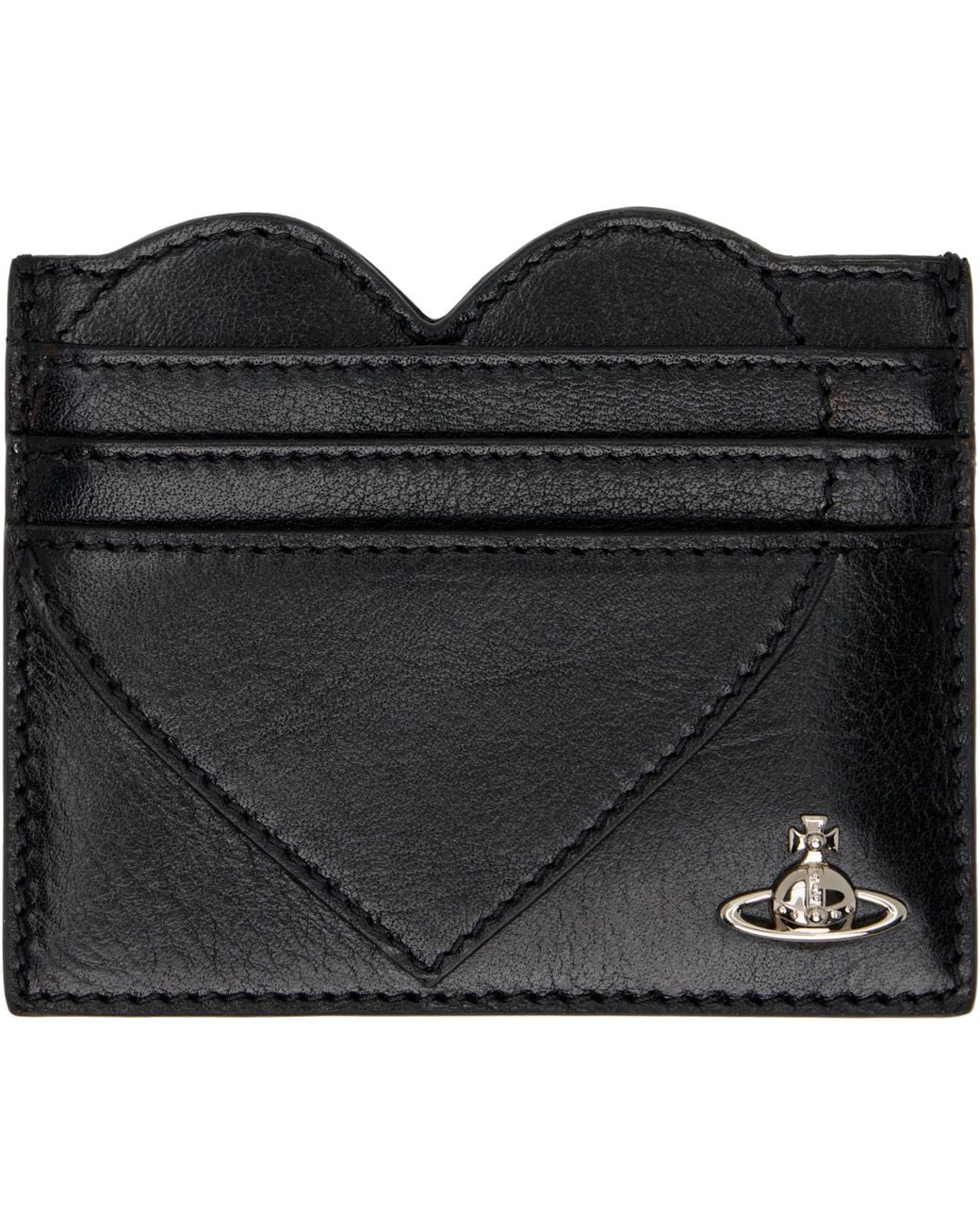 Vivienne Westwood Black Heart Card Holder for men