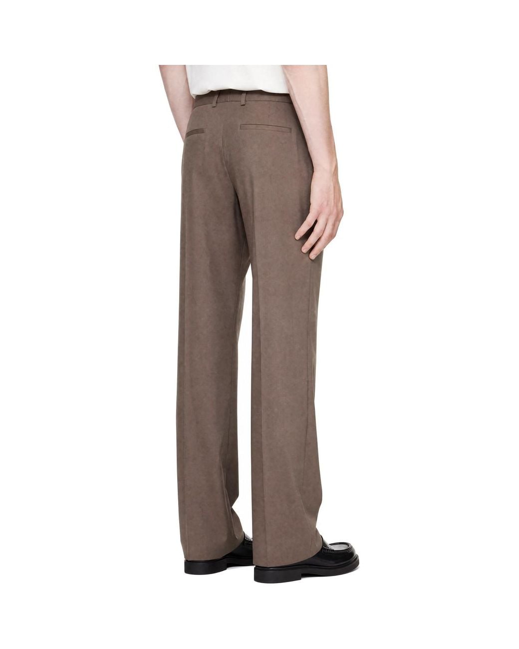 Jil Sander Gray Taupe Wool Trousers for men