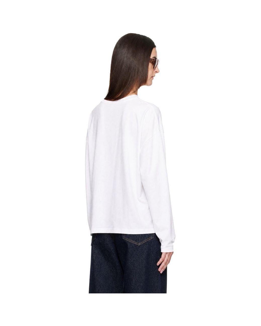Frankie Shop White Rio Oversized Sleeve T-Shirt