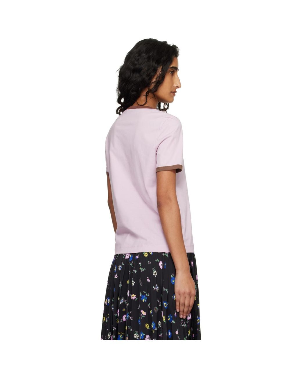 Marni Black Flock Print Jersey T-Shirt