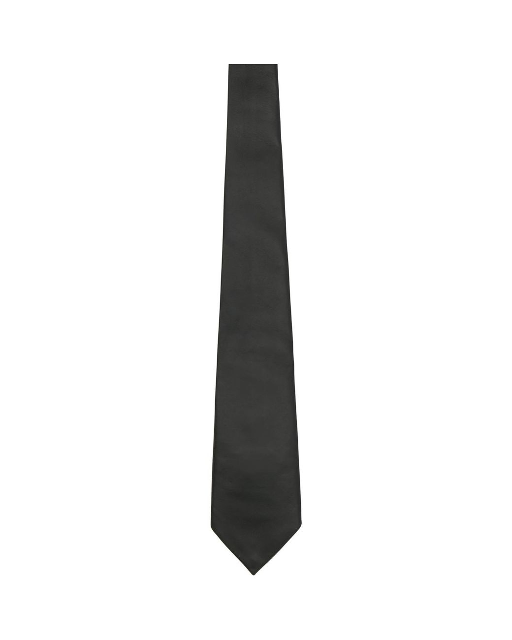 Bottega Veneta Black Leather Tie for men