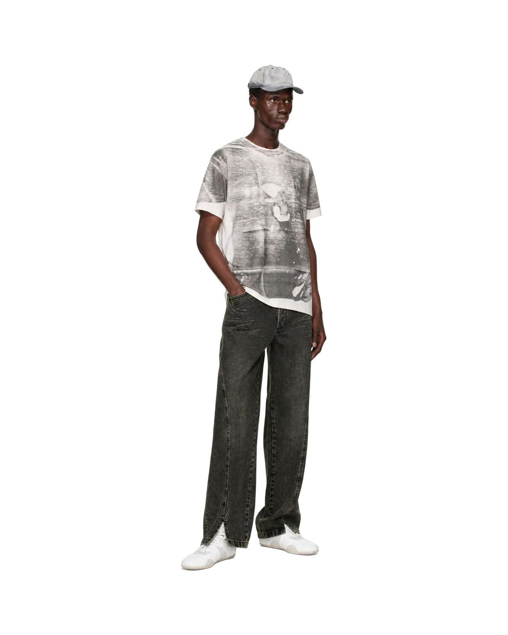 AVAVAV Black Straight Stonewash Jeans for men
