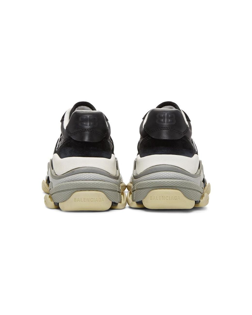 Balenciaga Suede Black And Burgundy Triple S Sneakers for Men | Lyst