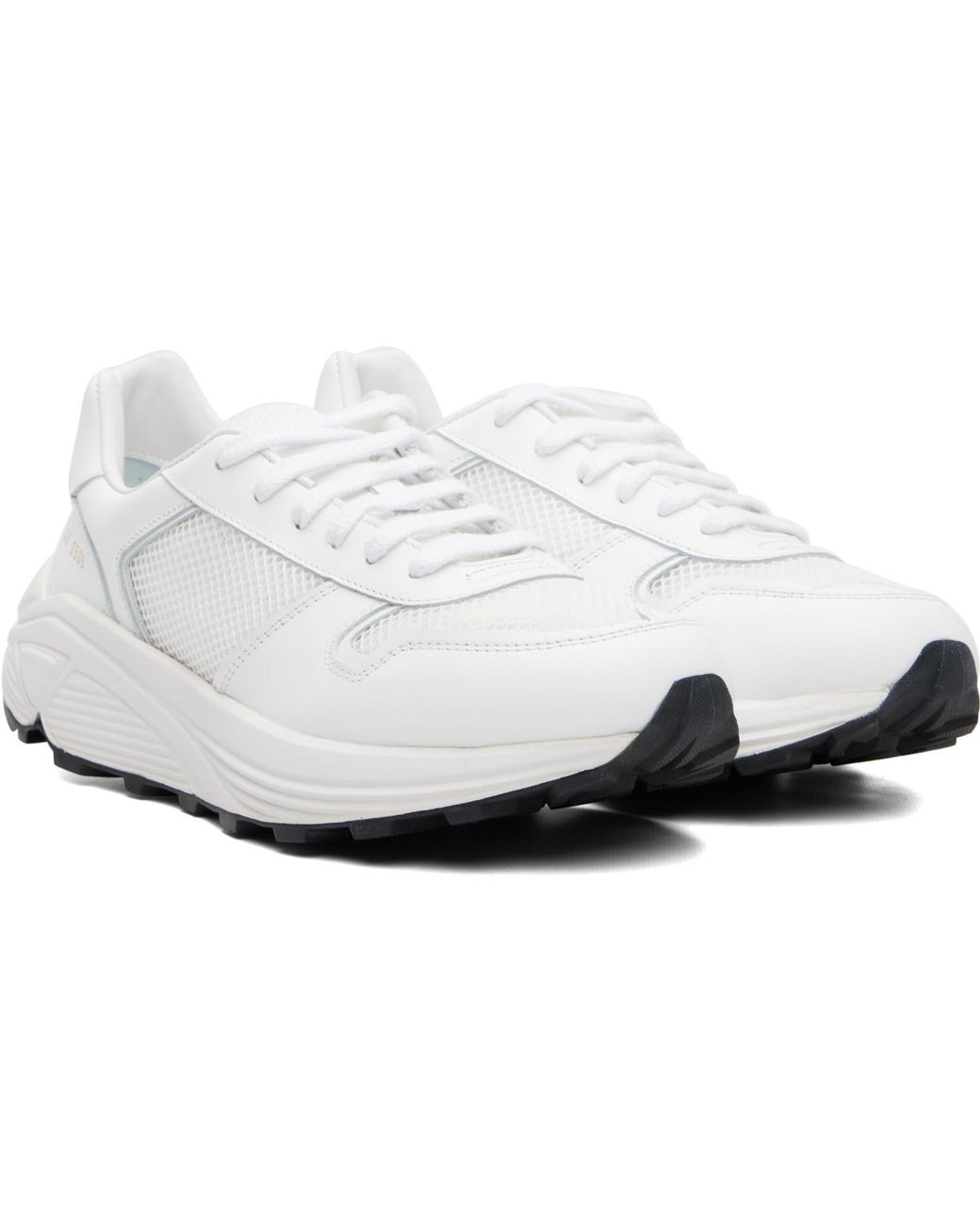 Baskets De Course Premium Blanches Common Projects pour homme en coloris White