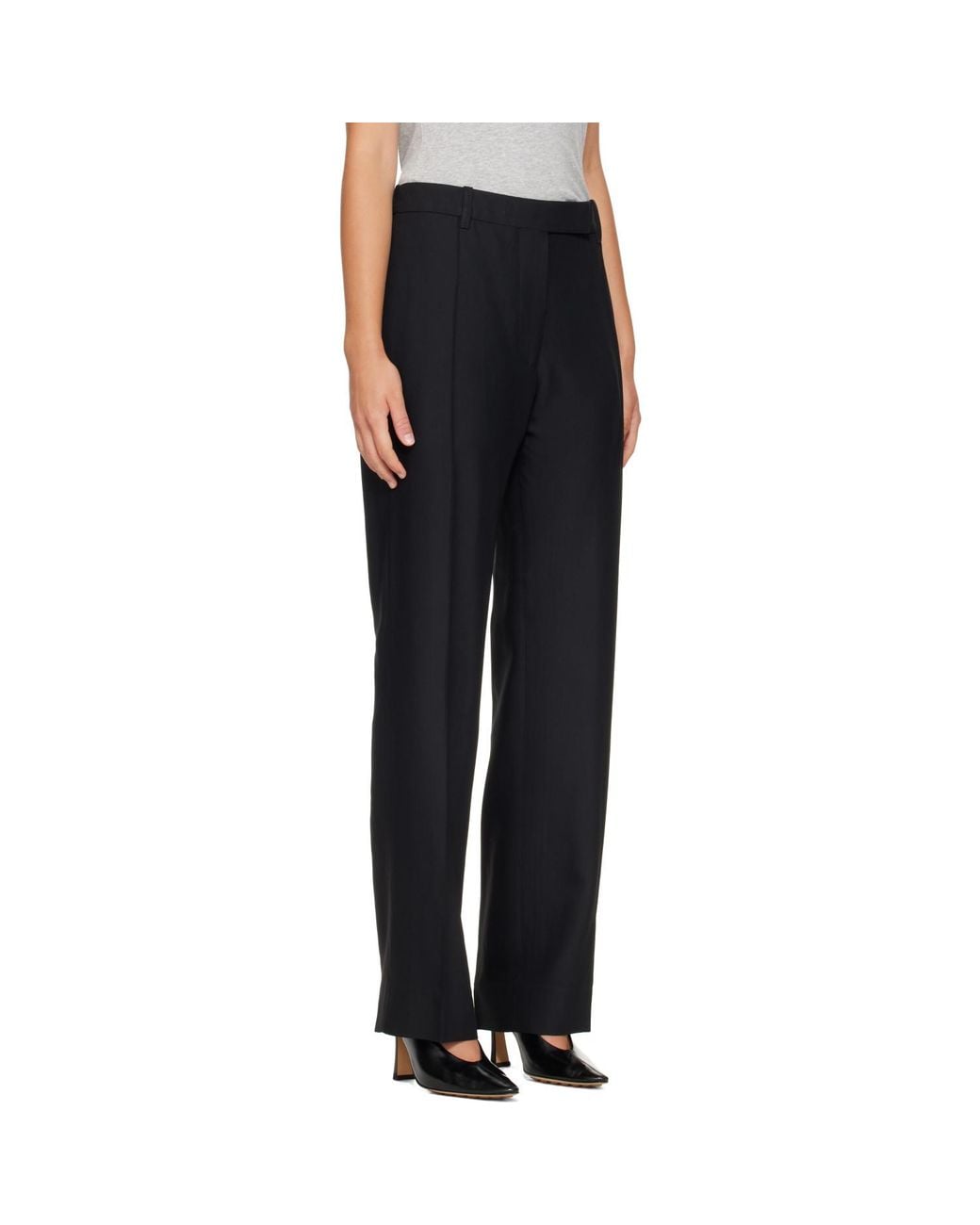 Studio Nicholson Black Quarte Tailored Trousers