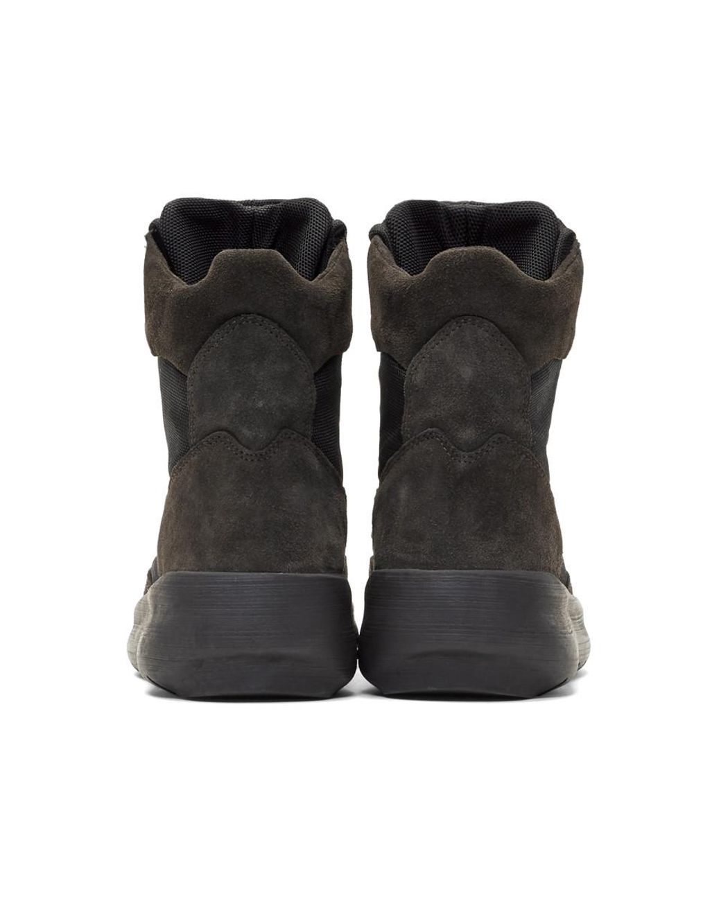 Yeezy Black Military Boots For Men | Lyst