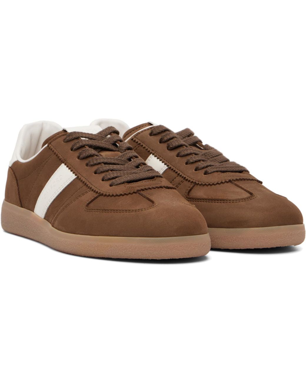 Tom Ford Brown Nubuck Archer Sneakers for men