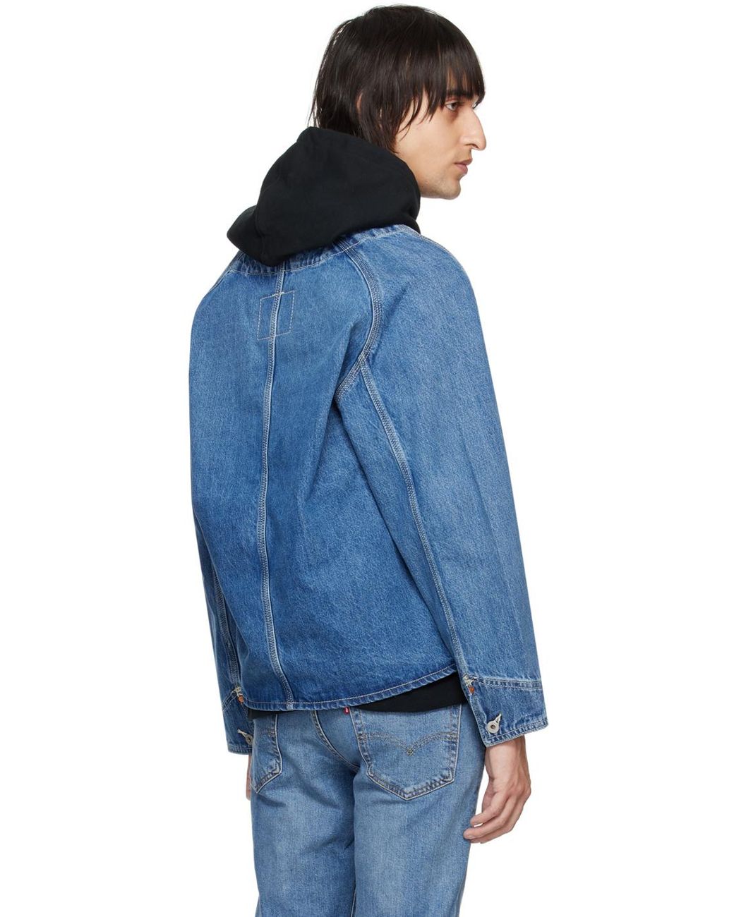 Levi's Blue Union Engineer Denim Cardigan for Men | Lyst