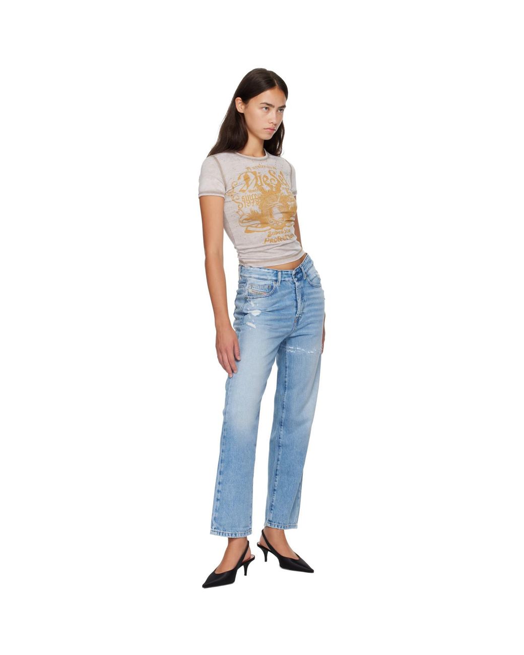 DIESEL Blue High Waist 1981 D-Went Jeans