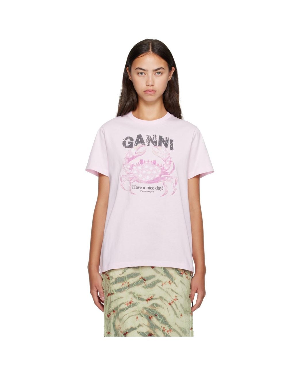 Ganni White Crab T-Shirt
