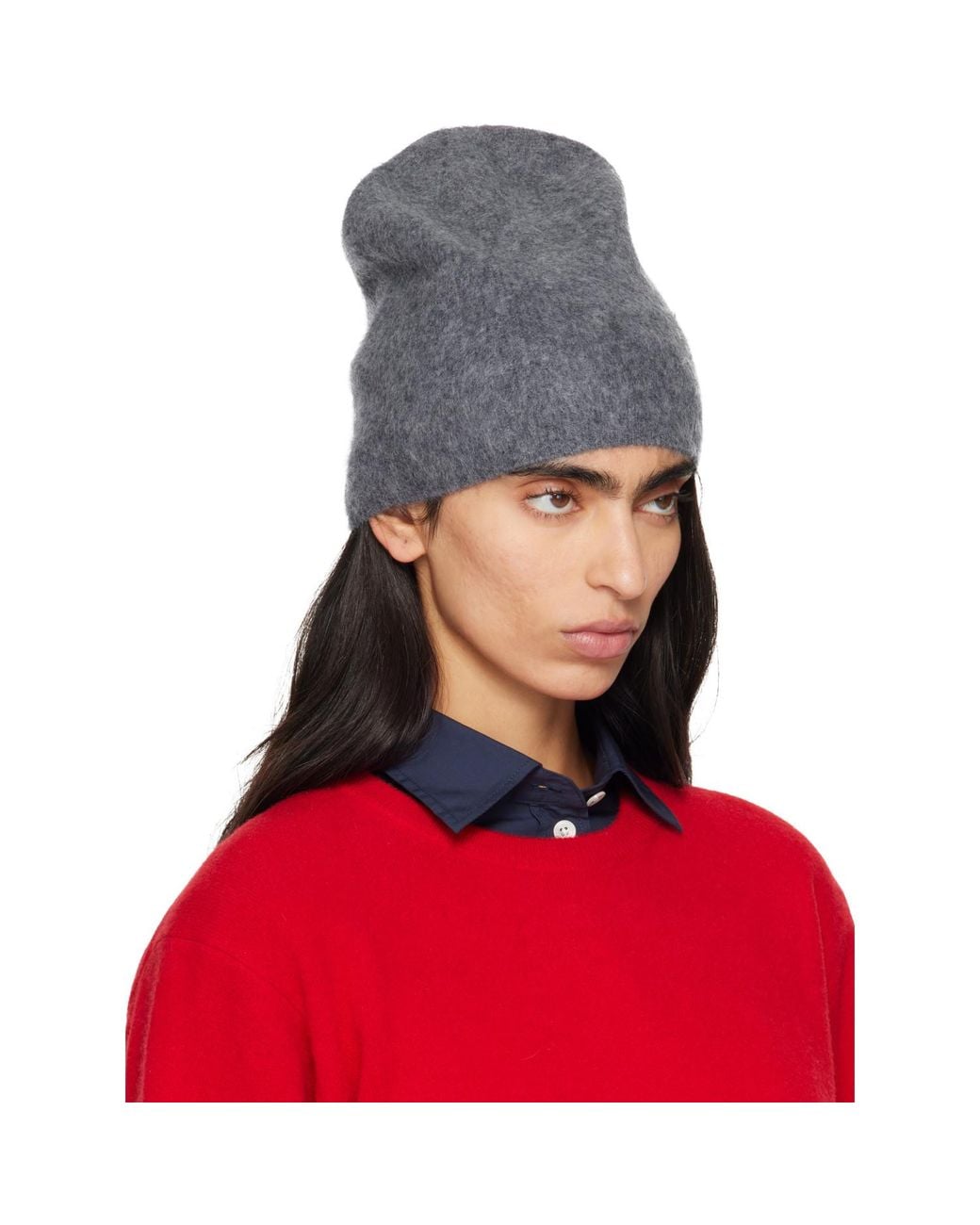 Loulou de Saison Blue Yana Wool Blend Beanie