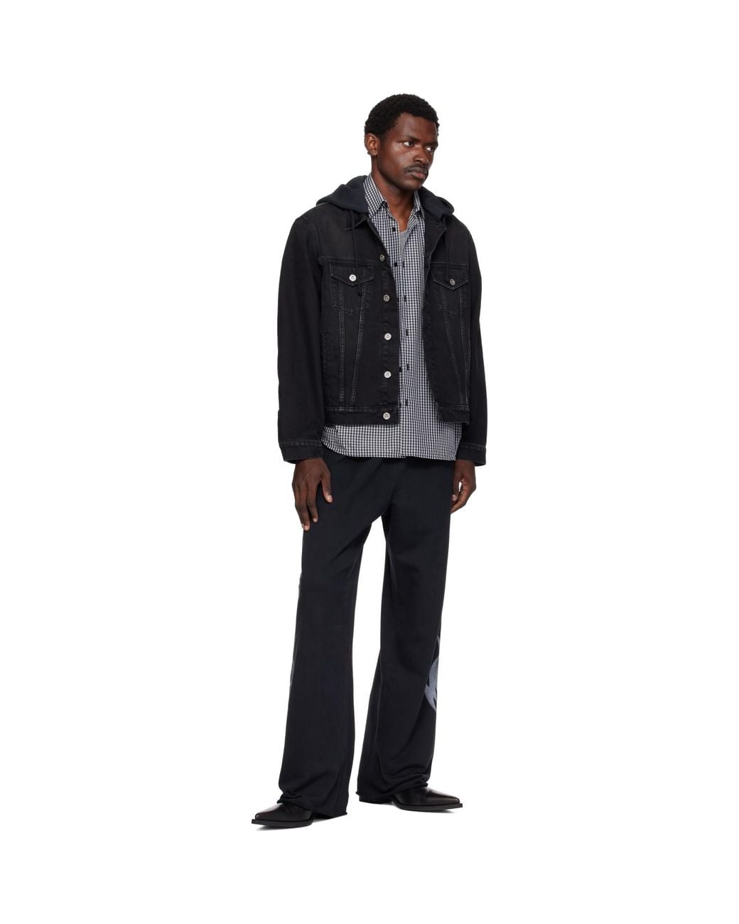 Vetements Black Graffiti Sweatpants for men