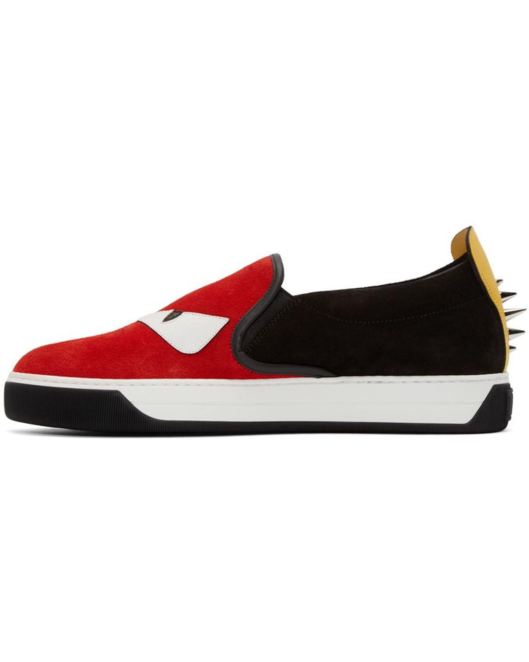 fendi monster slip on