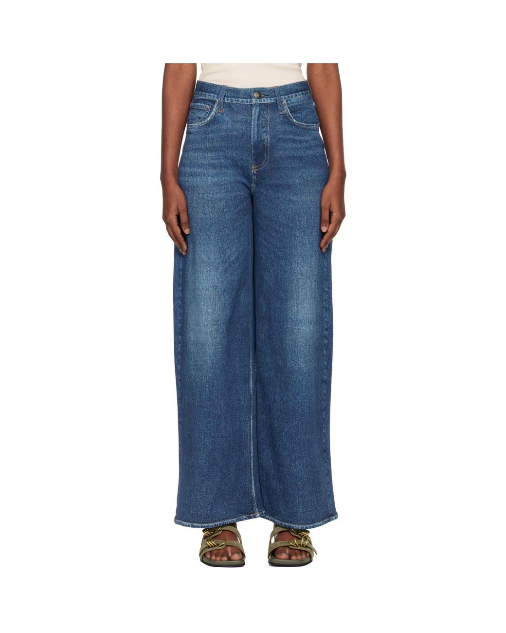 Rag & Bone Blue Rb Miramar Sofie Ankle-Length Jeans