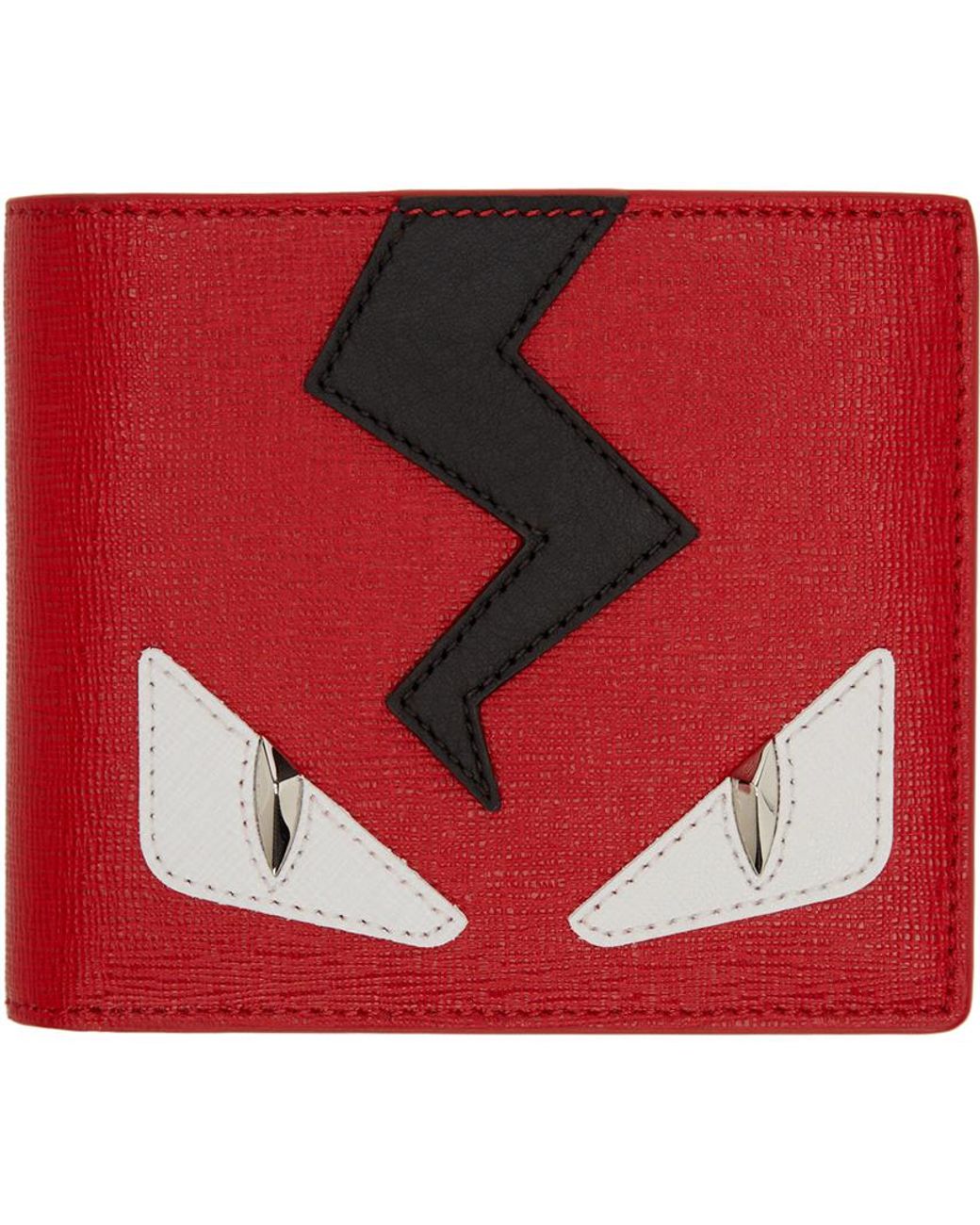 Fendi Red Monster Eyes Wallet for Men | Lyst UK