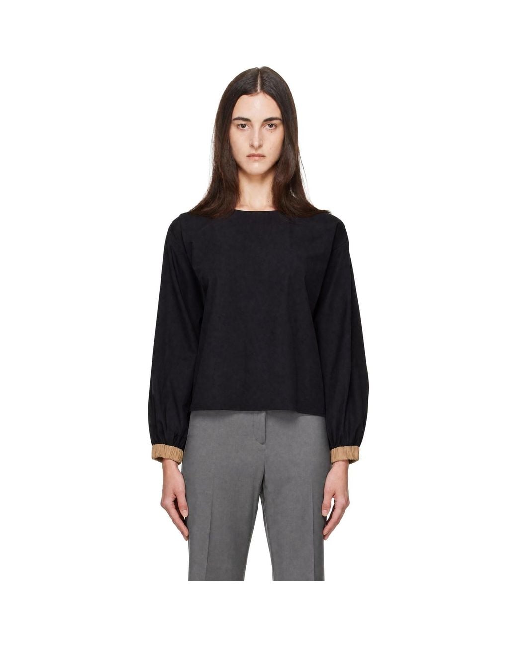 Baserange Black Moy Top