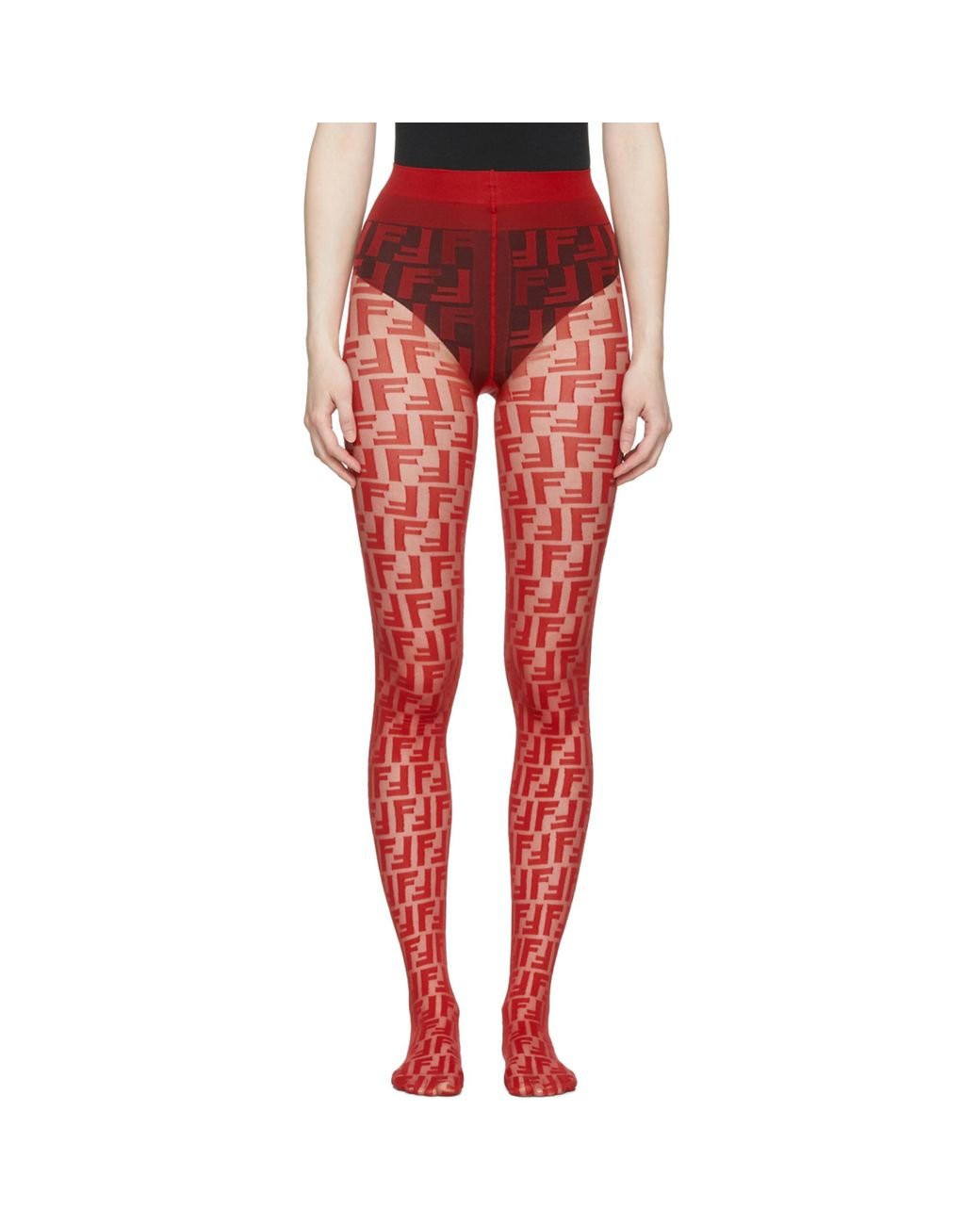 Fendi Red Forever Tights