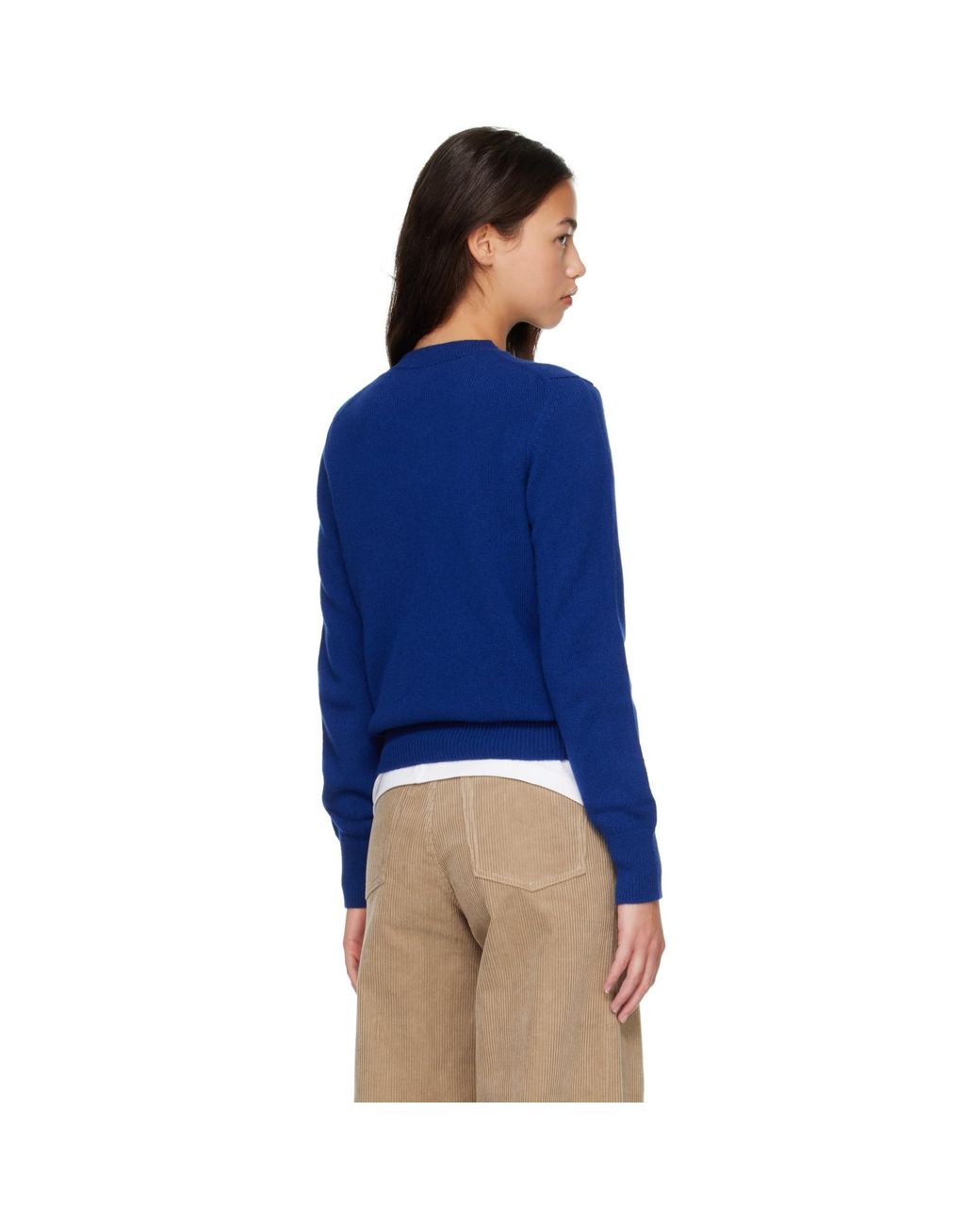 &Daughter Blue Sligo V-Neck Sweater