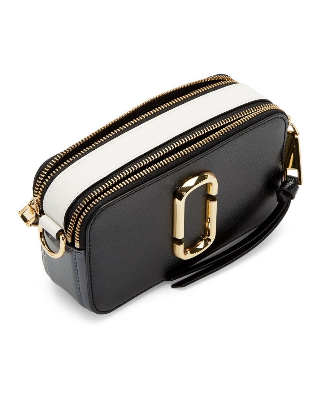 BLACK MARC JACOBS MARC JACOBS THE SNAPSHOT SMALL CAMERA BAG