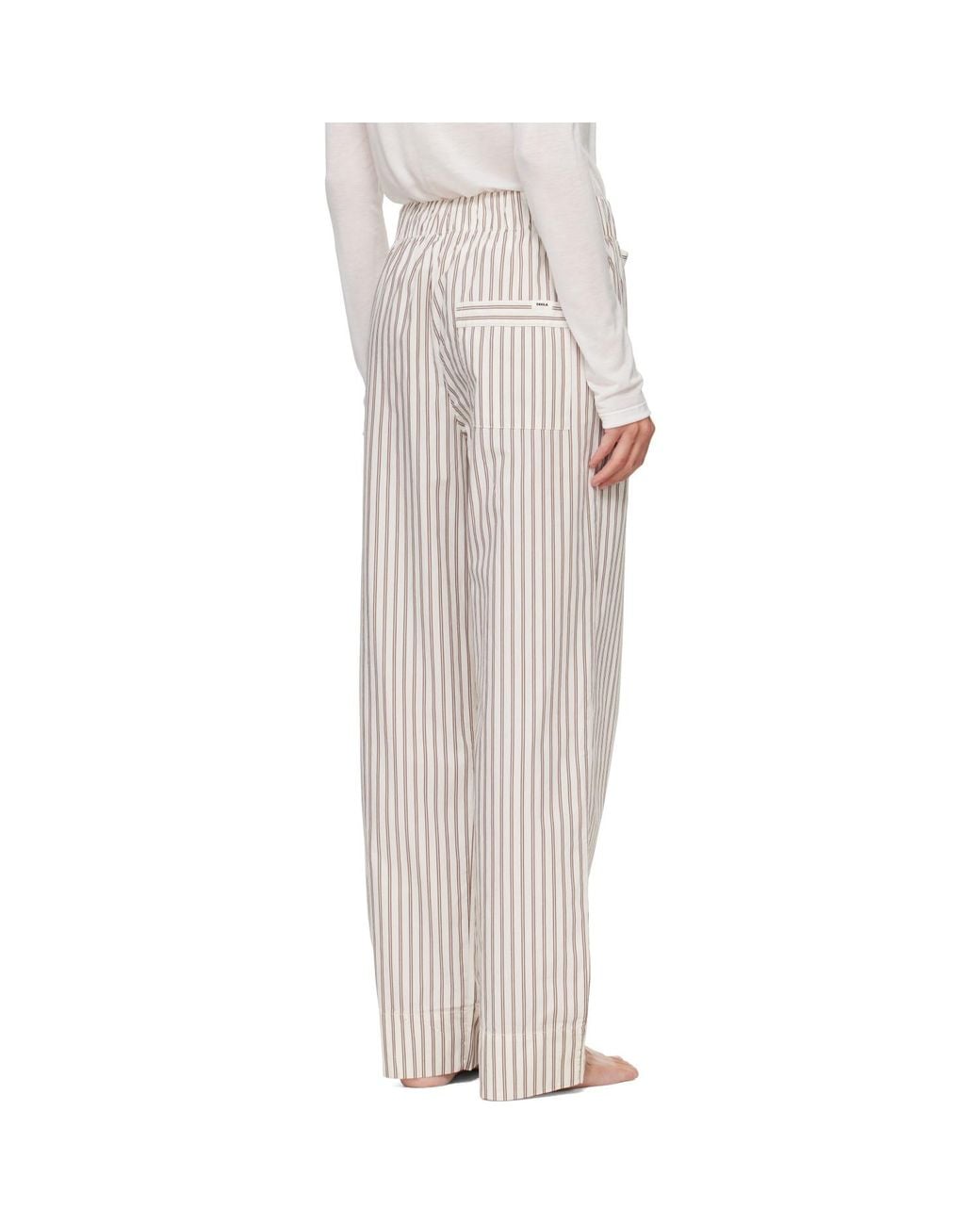 Tekla Gray Off- & Poplin Pyjama Pants