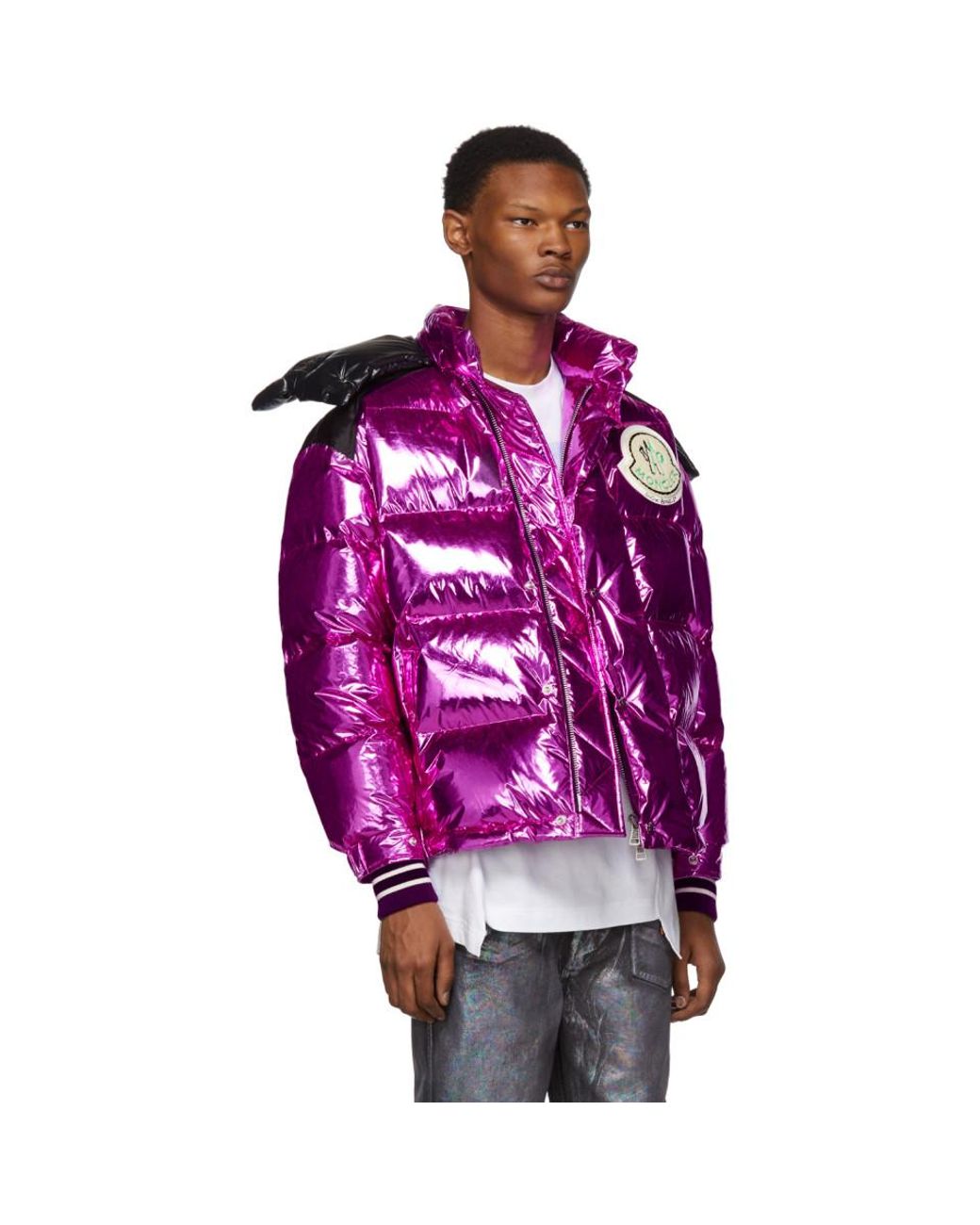 Moncler Genius Synthetic 8 Moncler Palm Angels Pink Down Tim Jacket for Men  | Lyst