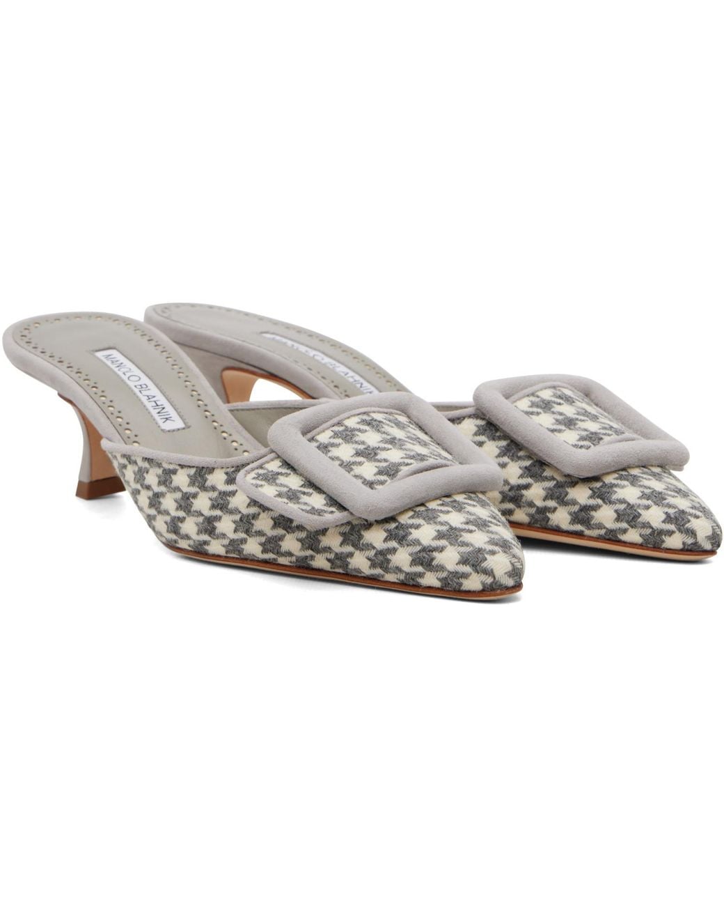 Manolo Blahnik White Maysalebi Heels