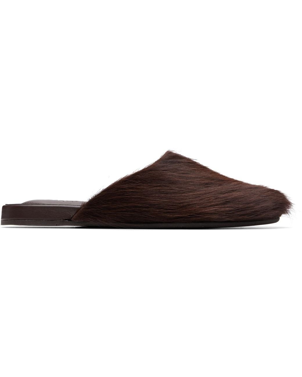 Ancient Greek Sandals Brown 'The Slipper' Flats