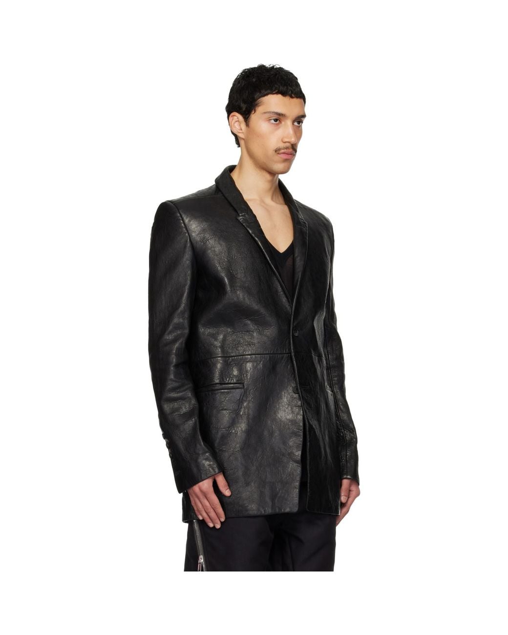Rick Owens Black Temple Concordians Jacket for men