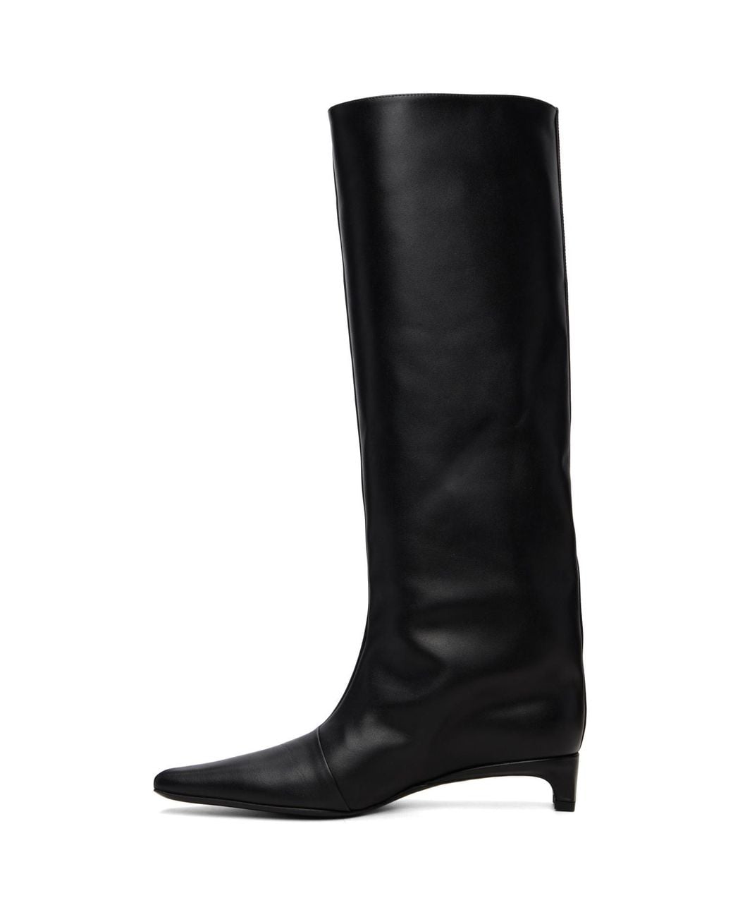 Loulou de Saison Black Haven Lds Kitten Heel Tall Boots