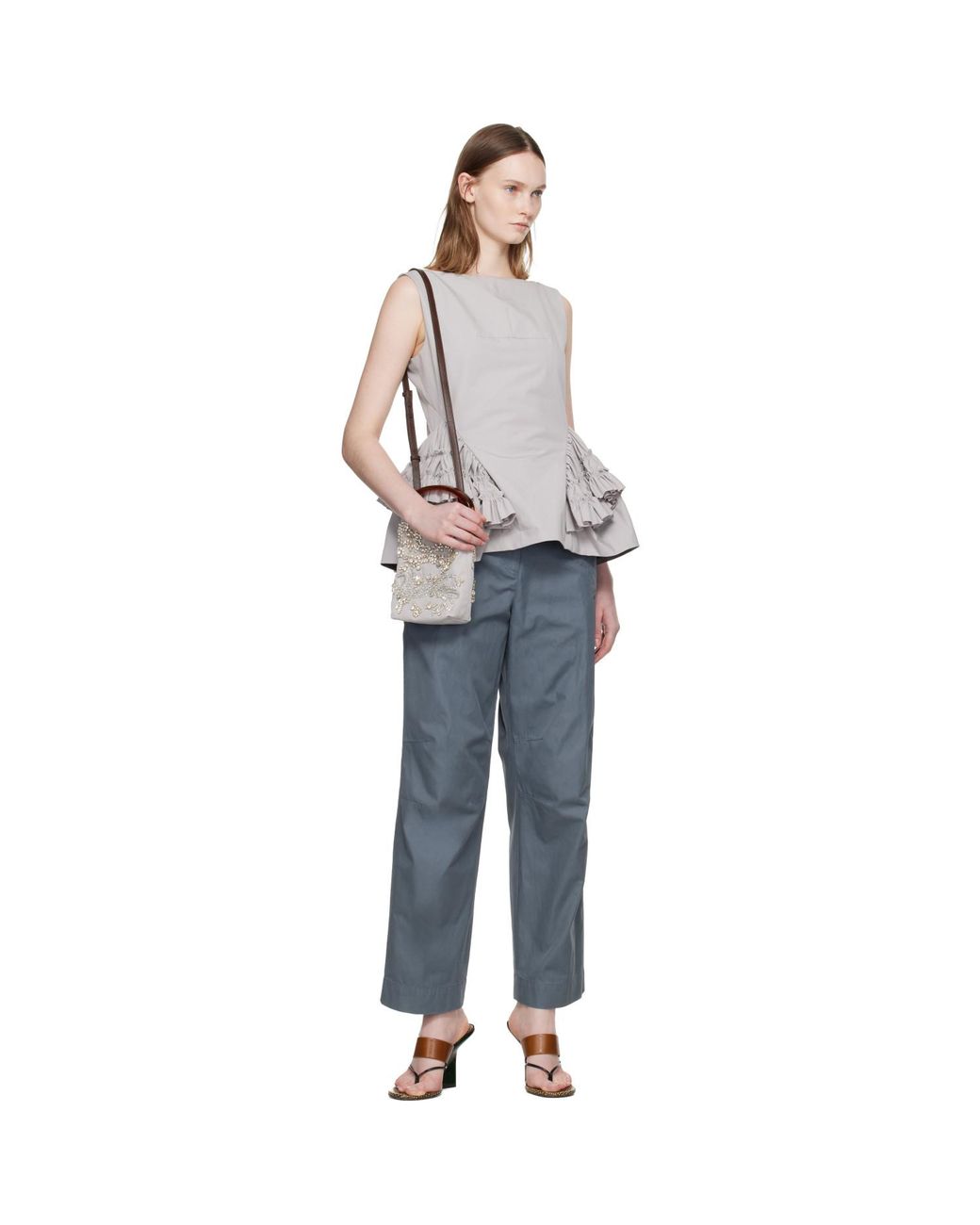 Dries Van Noten Black Cotton Trousers