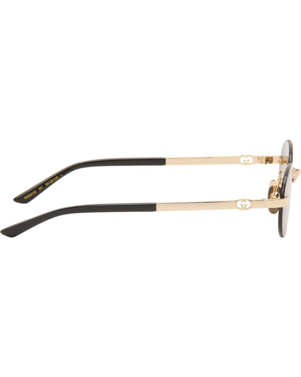 Gucci Gray Oval-Frame Sunglasses