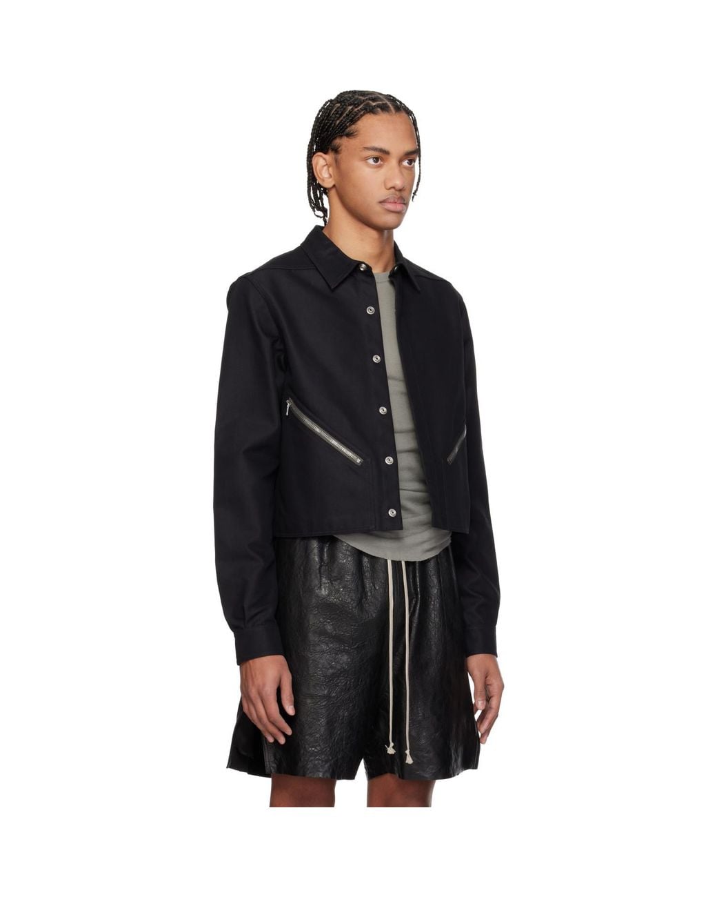Rick Owens Black Temple Tour Alice Shirt for men