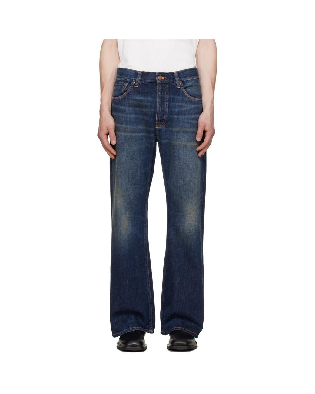 Nudie Jeans Blue Flare Glenn Jeans for men