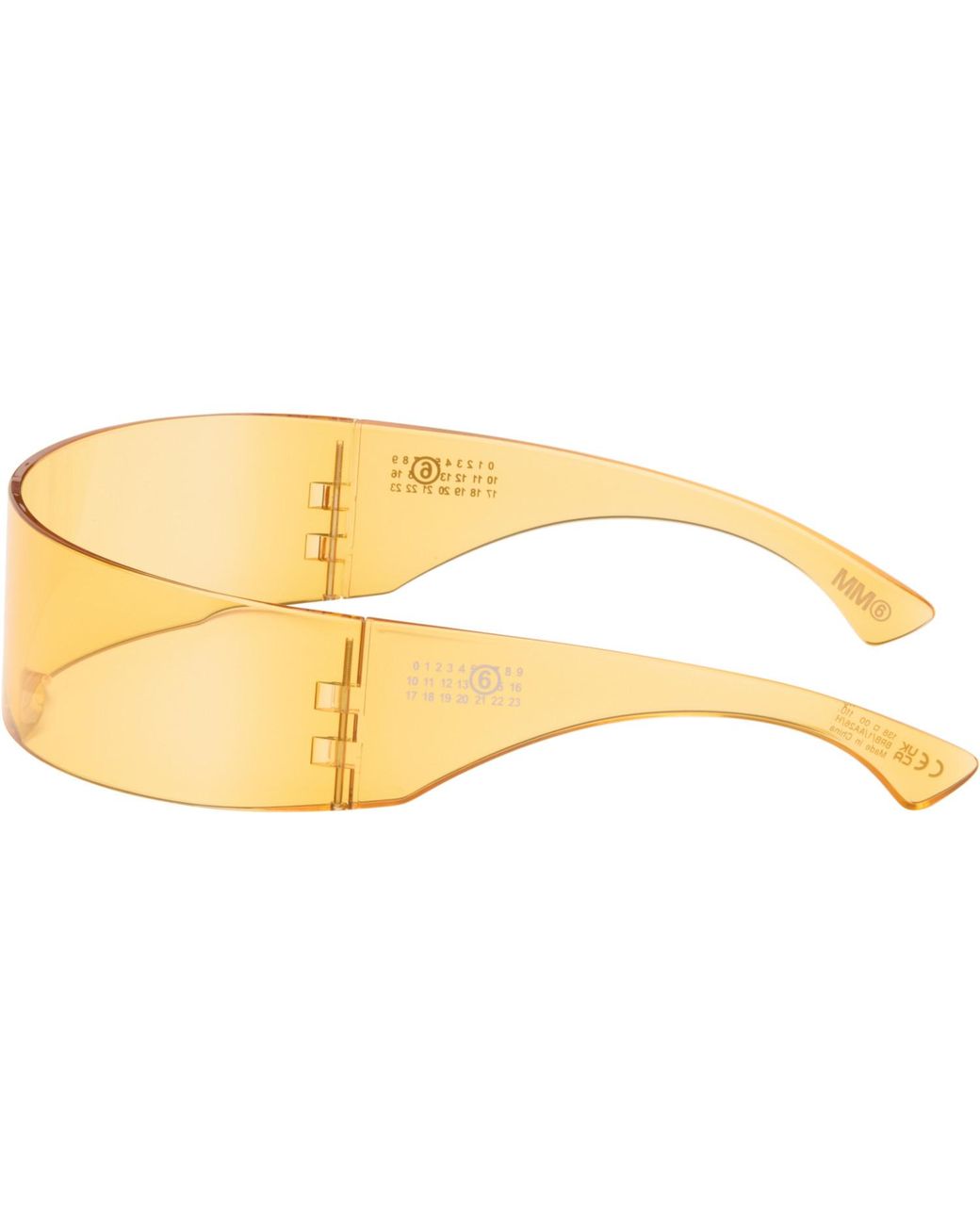 MM6 by Maison Margiela Black Ssense Exclusive Shield Sunglasses for men