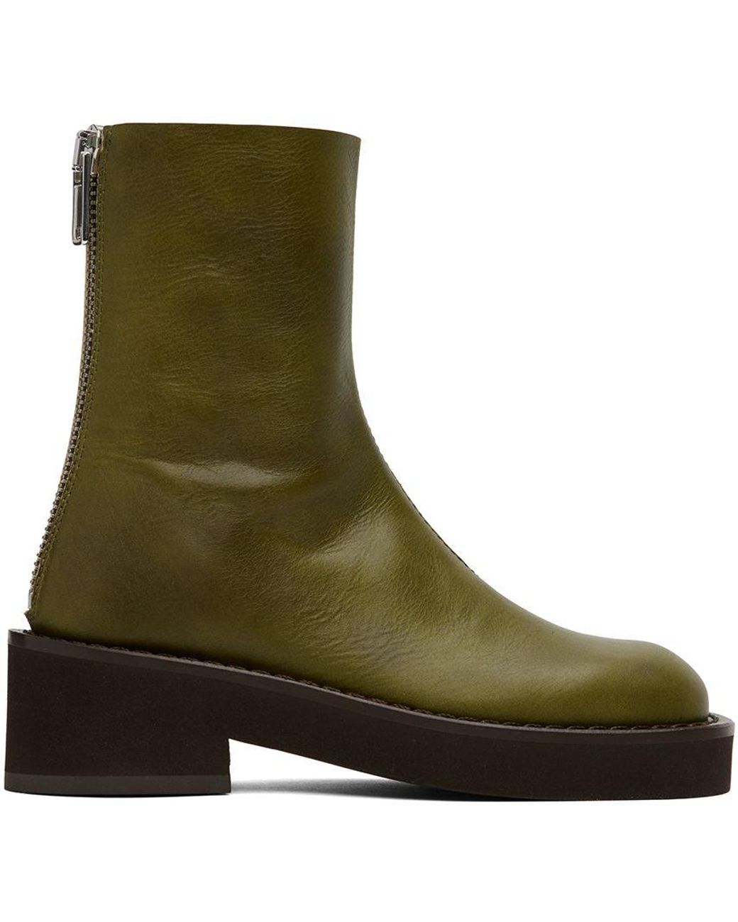 margiela green boots