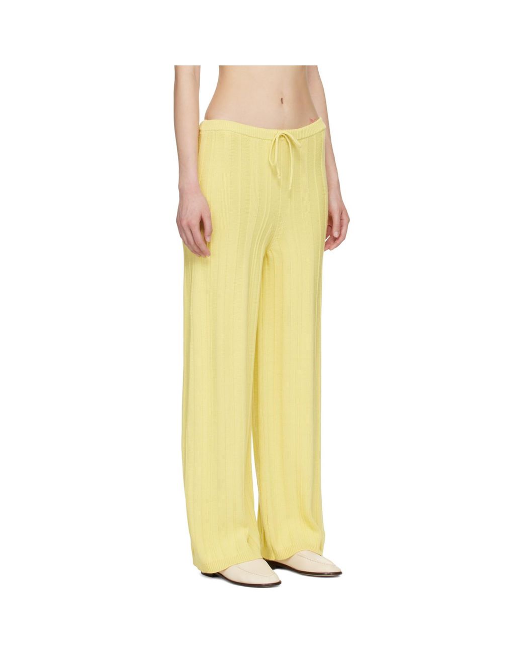 B.B. Wallace Yellow Crewdson Lounge Pants