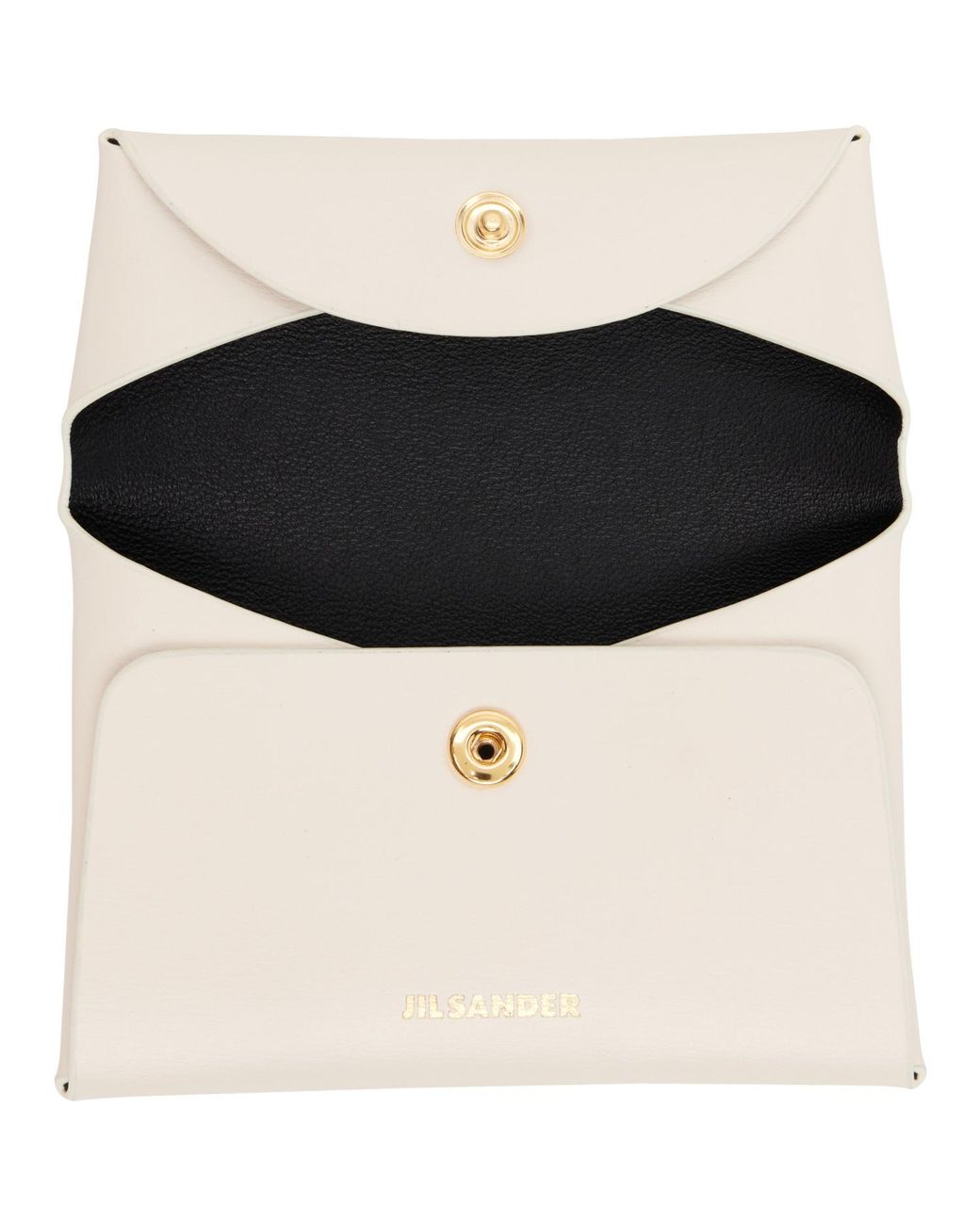 Jil Sander Natural Off- Folded Coin Pouch