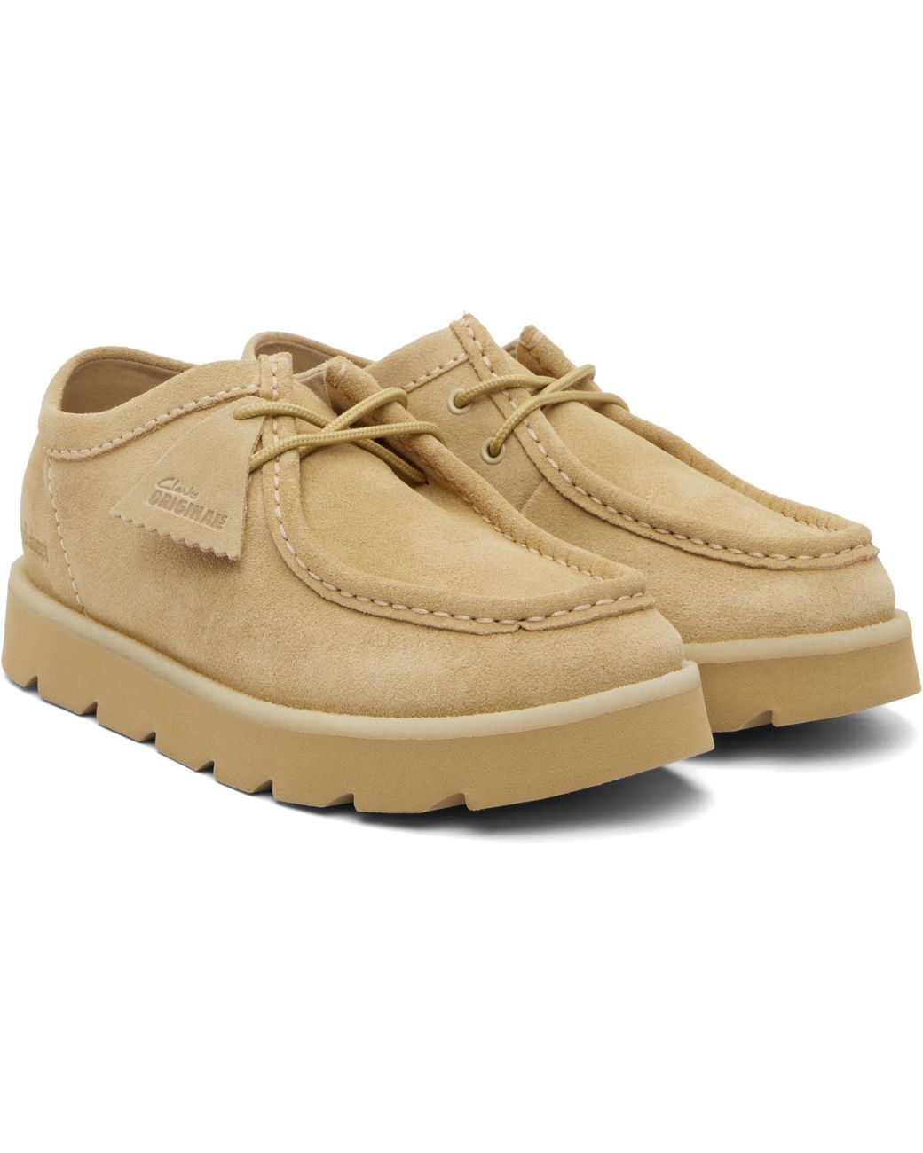 Clarks Natural Meare Wallabee Derbys for men