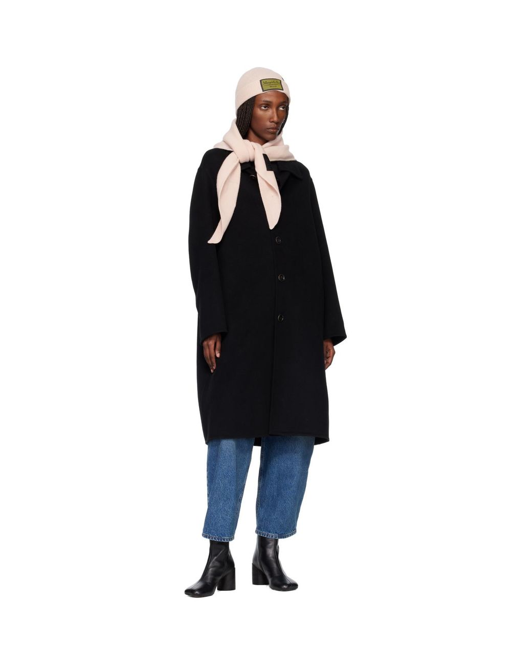 MM6 by Maison Margiela Natural Wool-Blend Scarf
