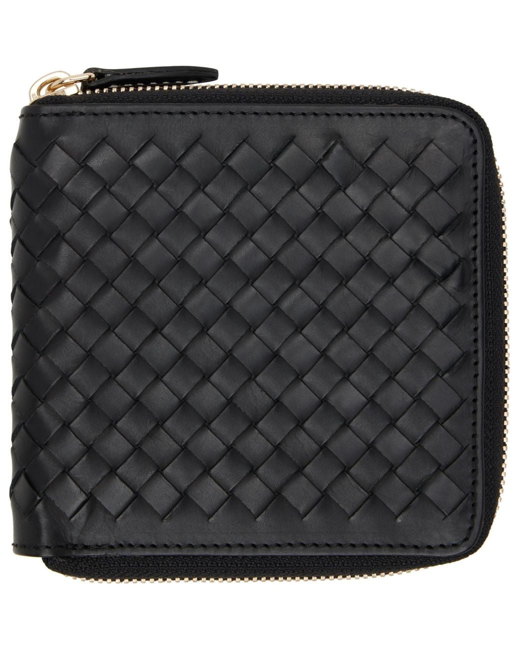 Dragon Diffusion Black Interlaced Square Zip Around Wallet