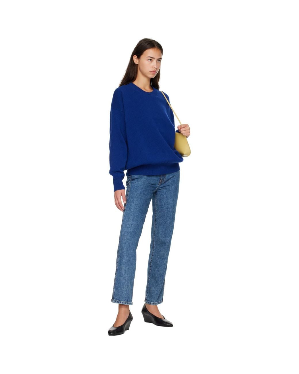 &Daughter Blue Innes Slouch Crewneck Sweater