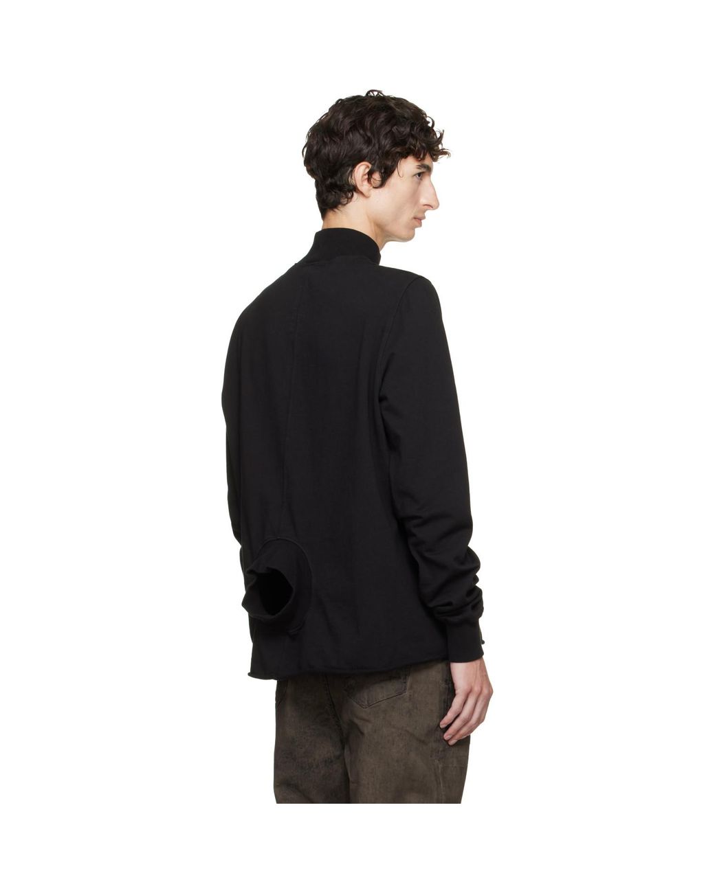 Rick Owens Black Tower Headon Dbl Sweatshirt for men