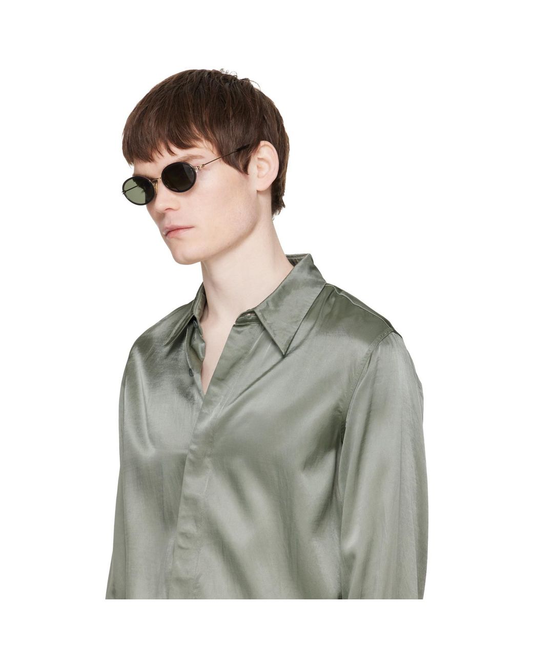 Gucci Black Gg Logo Tiny Sunglasses for men