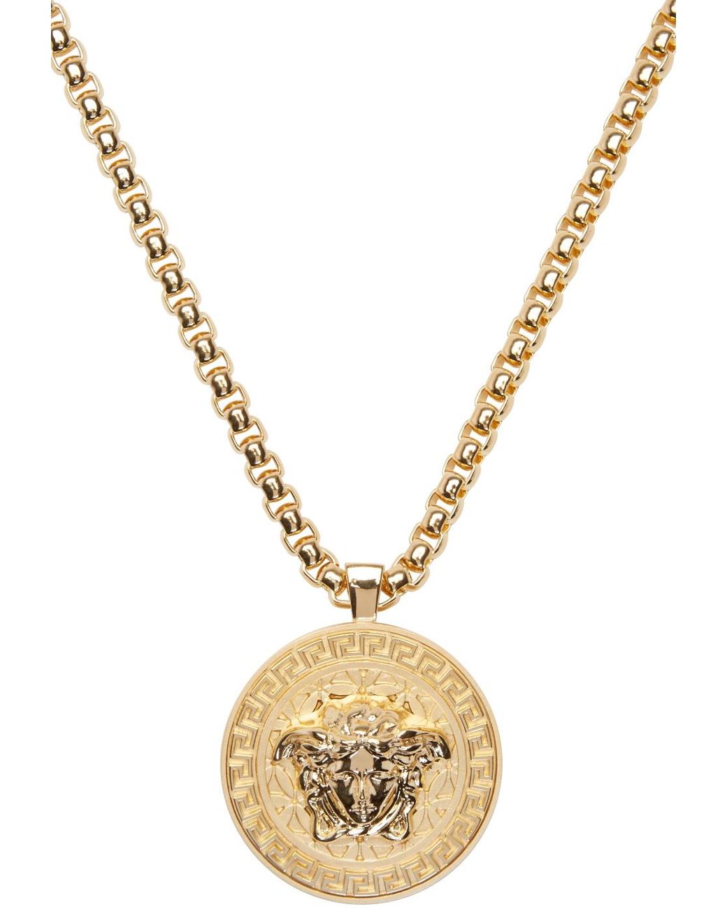Versace Gold Medusa Chain Necklace in 