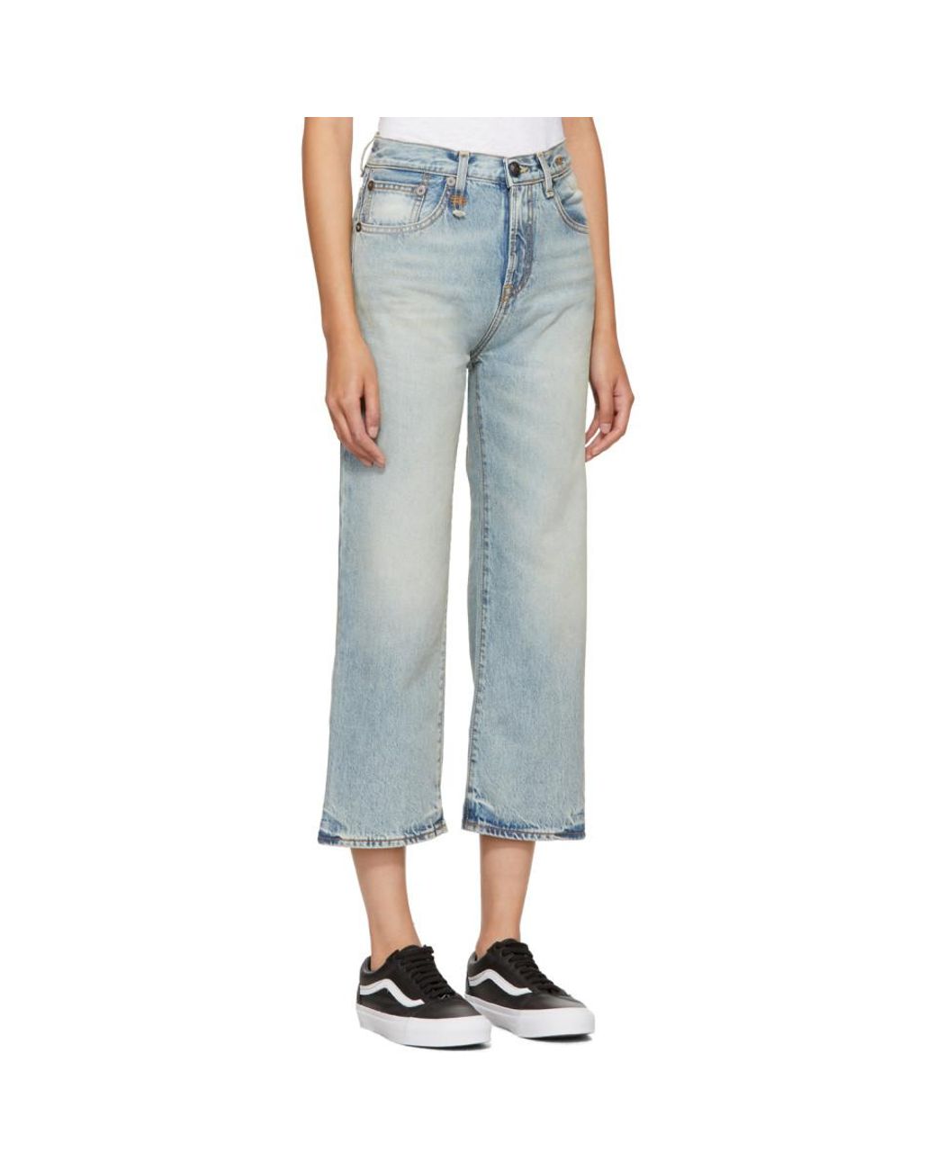 R13 Denim Blue Camille High-rise Jeans 